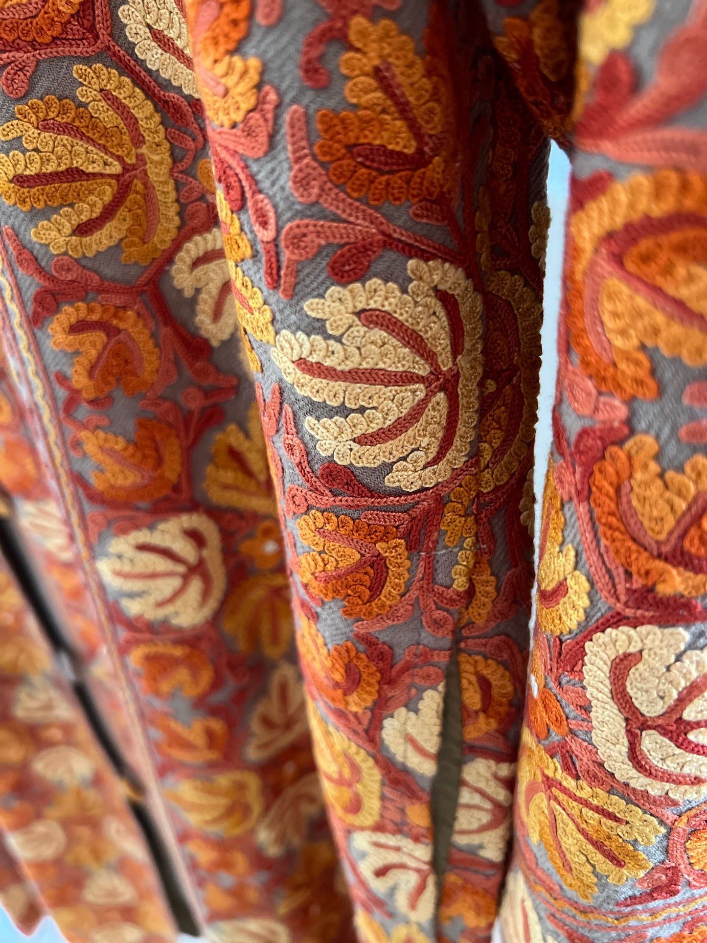 Pashmina long coat in Autumn colors