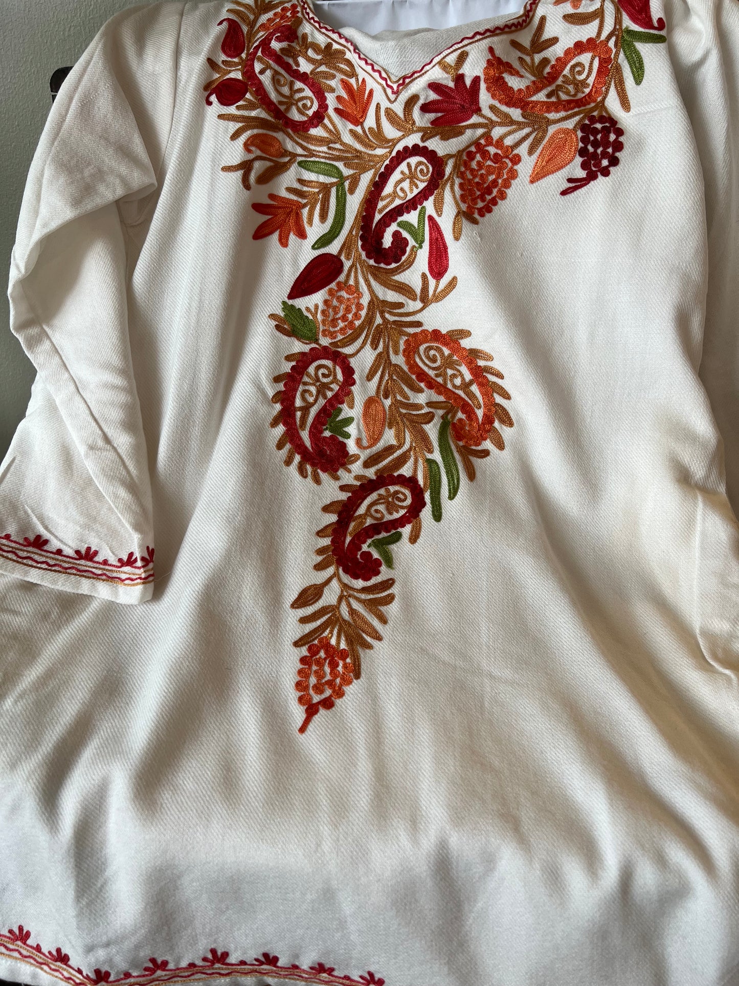 White Winter Warm Tunic